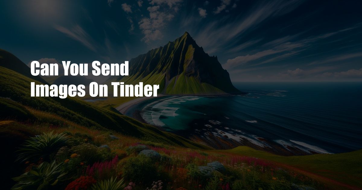 Can You Send Images On Tinder