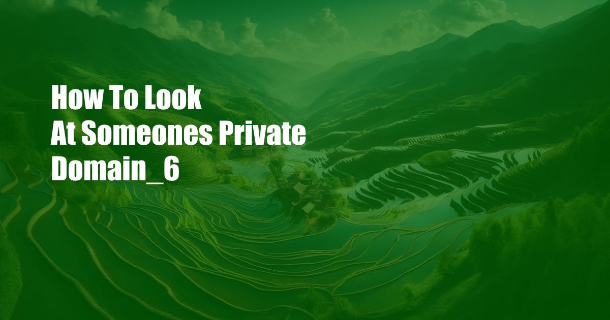 How To Look At Someones Private Domain_6