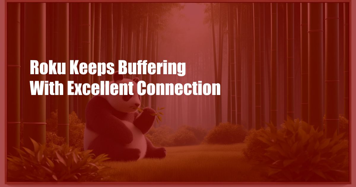 Roku Keeps Buffering With Excellent Connection